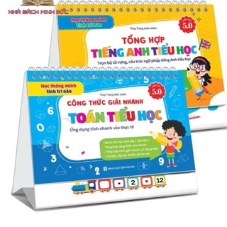 Sách - Bộ Lịch Công Thức Giải Nhanh Toán và Tổng Hợp Kiến Thức Tiếng Anh Tiểu Học (Phiên bản 5.0)