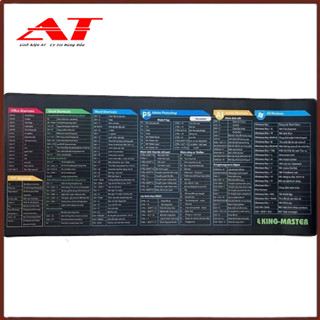 Lót chuột in phím tắt Excel, MS-Office, Photoshop, Word, Pad MOUSE , Các Phím Tắt Chuột Pad - AT