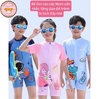 (8-40kg) Đồ bơi liền thân nhiều họa tiết hoạt hình cho bé trai và bé gái đi biển du lịch