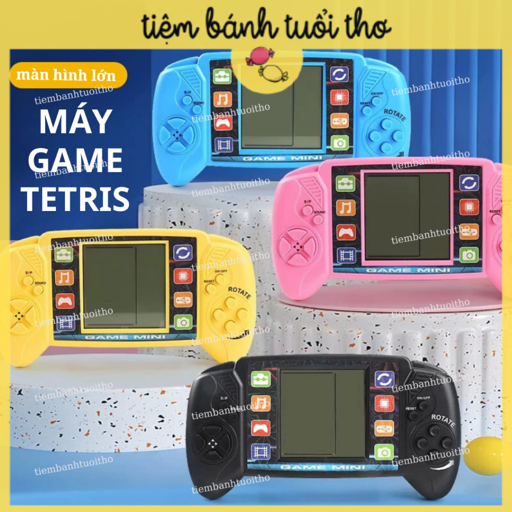 MÁY GAME TETRIS MÀN HÌNH LỚN TAY CẦM (49 Games, 2 Chế độ Chơi)