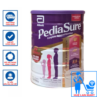Sữa Bột Abbott PediaSure Úc Hương Vanilla Hộp 850g
