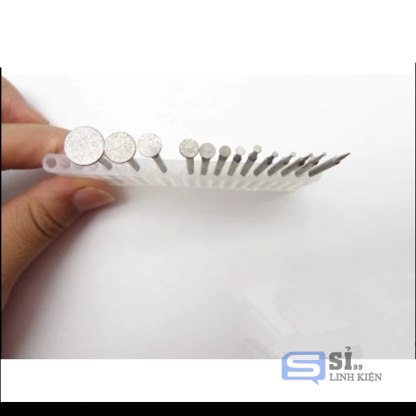 Mũi mài kim cương chạm khắc ngọc điêu khắc đá cao cấp loại K TRỤC 2.35MM ĐĨA CẮT MỎNG