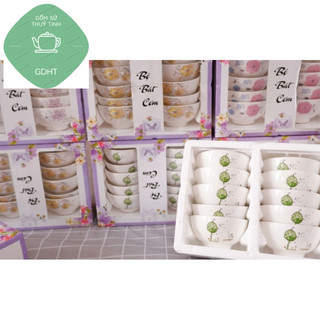 Bộ 10 bát cơm ngọc dùng được lò vi sóng,máy rửa bát- bát cơm