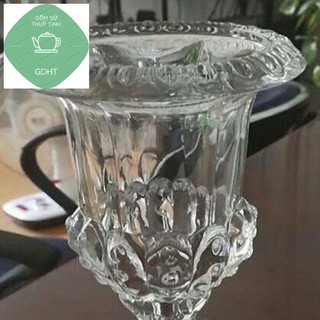 Ly cắm thủy tinh bày phật thủ