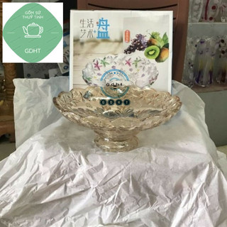 TÔ  thủy tinh phale có chân vàng hàng cao cấp