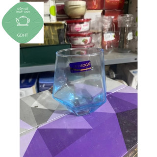 BỘ 6 CỐC THỦY TINH CAO CẤP MÀU XANH