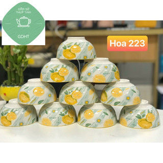 Bát Cơm - Họa Tiết 4D Nhã Nhặn-Sang Trọng-Men Dầy Dặn-Đẳng Cấp ( hoa văn ngẫu nhiên )