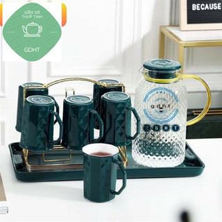 CỐC SỨ MÀU XANH CỔ VỊT CHỊU NHIỆT CAO CẤP