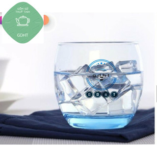 Bộ 6 ly cốc thủy tinh màu xanh luminac