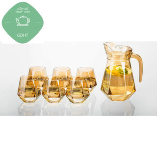 Bộ bình ly cốc thuỷ tinh hàng đẹp giá hạt dẻ- Bộ bình cốc thuỷ tinh