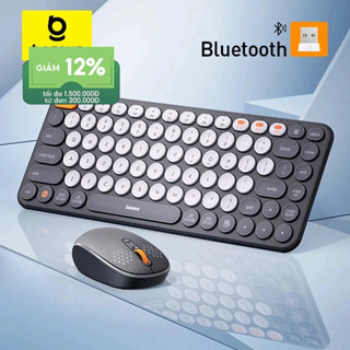 Combo chuột và bàn phím máy tính không dây Bluetooth Baseus với đầu thu USB Nano 2.4GHz cho Sổ Tay PC Tablet Laptop