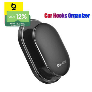 Bộ 4 móc treo đồ trên xe hơi Baseus sắp xếp gọn dây cáp/chìa khóa tiện dụng