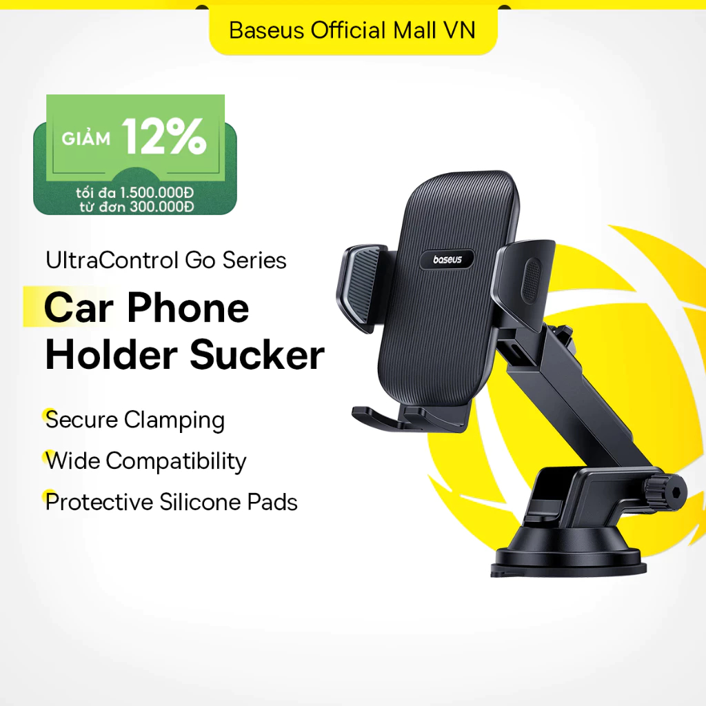 Giá Đỡ Điện Thoại Baseus Có Giác Hút Gắn Kính Chắn Gió