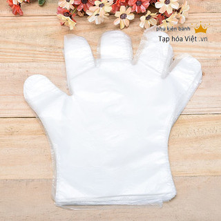 Túi 100 Gram găng tay dùng 1 lần, găng tay nilong, găng tay thức ăn