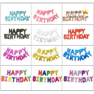 Bộ Bóng Bay Chữ Happy Birthday trang trí sinh nhật, set bóng bay sinh nhật