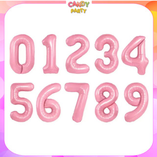 Bong Bóng Kính Nhôm Trang trí sinh nhật thôi nôi màu hồng pastel cho bé cỡ đại BB6