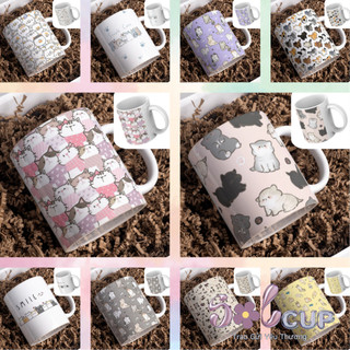 Ly sứ cốc sứ uống nước in hình mèo cute ngộ nghĩnh , quà tặng cao cấp