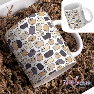 Ly Sứ In Hình Chó Dễ Thương Cute, Cốc Sứ Cún Con Decor Quà Tặng Độc Đáo Solcup