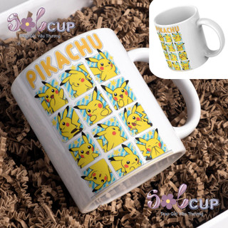 Ly Sứ In Hình Pikachu, (in theo yêu cầu) Cốc Sứ Uống Nước Pokemon Decor Dễ Thương, Quà Tặng Đẹp, Ý Nghĩa