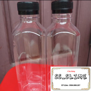 50 chai nhựa 350ml nắp đen