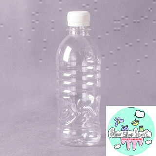 Chai nhựa tròn nắp trắng 350ml.