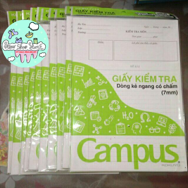 TẬP GIẤY KIỂM TRA CẤP 2 CAMPUS