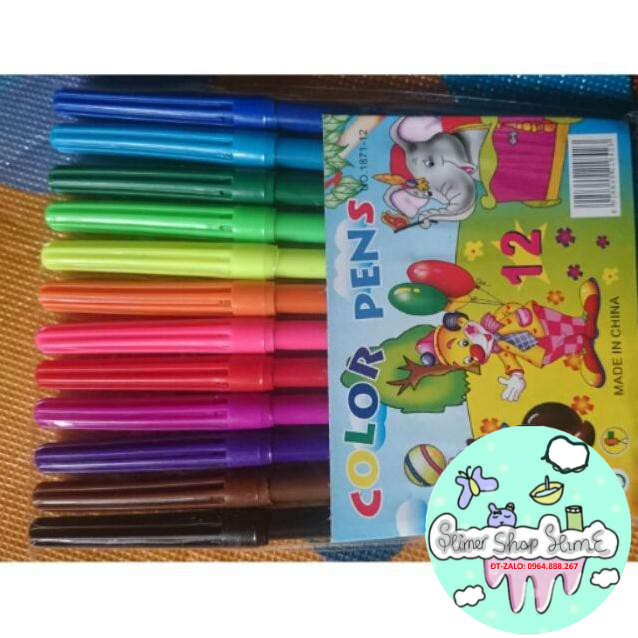 VỈ BÚT DẠ 12 MẦU COLORPEN