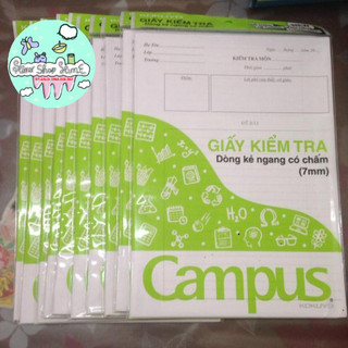Giấy kiểm tra campus có chấm kẻ ngang - khách sỉ ib