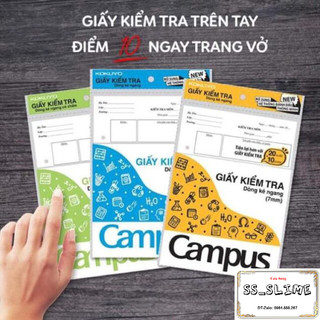 Giấy kiểm tra campus hàng chất lượng cao - khách sỉ ib