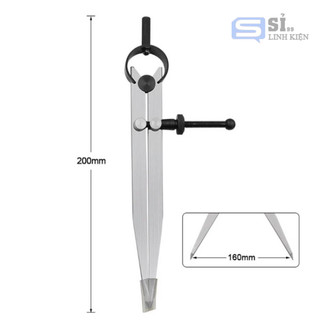 Compa bằng chất liệu thép Carbon dùng để Đồ Da DIY