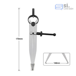 Compa bằng chất liệu thép Carbon dùng để Đồ Da DIY