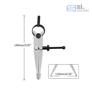 Compa bằng chất liệu thép Carbon dùng để Đồ Da DIY