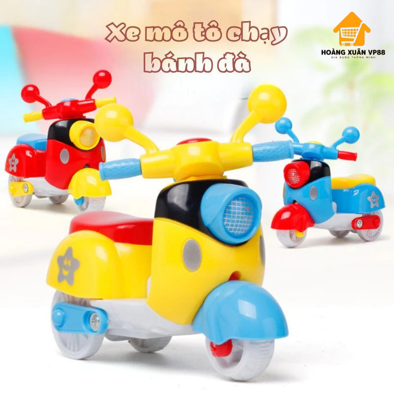 Xe Mô Tô Chạy Bánh Đà Quán Tính, Xe Máy Đồ Chơi Cho Bé Không Cần Pin 89025 Hoàng Xuân VP88