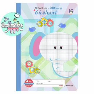[sỉ ib] Vở ô ly Klong SchoolLine - 200 trang; Ms 046