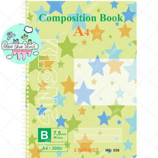 [sỉ ib] Sổ lò xo Klong Composition Book - 300 trang; MS 958