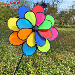 Chong chóng cầu vồng 2 tầng siêu đẹp Chong chóng 7 màu 26cm và 38cm