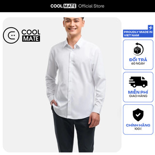 Áo sơ mi nam dài tay Café Sticky Free khử mùi hiệu quả Coolmate