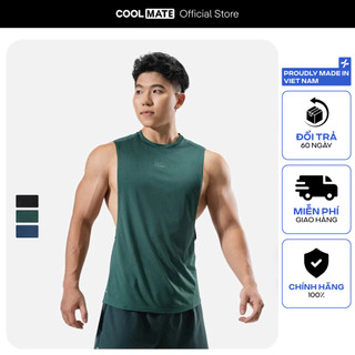 Áo Drop Arm Gym thể thao vải Mesh Peach co giãn thấm hút Coolmate