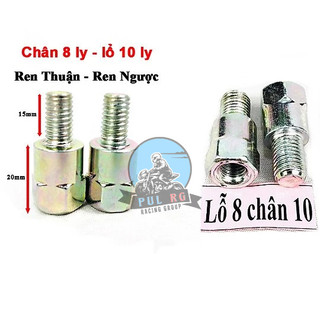 Ốc chuyển ren chân gương chân 8li nhiều loại