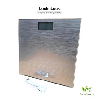 Cân sức khỏe điện tử locknlock enc526 slv bền đẹp độ chính xác cao, pin sạc 180kg