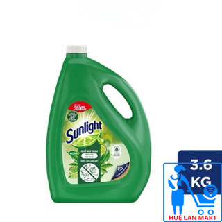 Nước Rửa Chén Bát Sunlight Extra Khử Mùi Tanh Matcha Trà Nhật Can 3,6kg