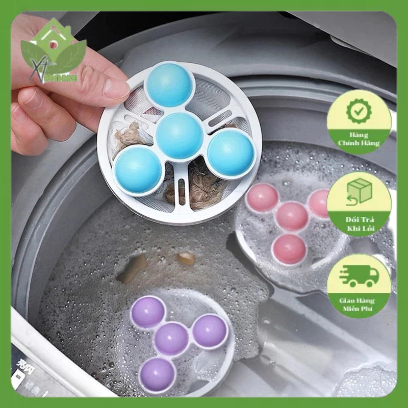 Phao Lọc Cặn Bẩn Máy Giặt Thông Minh Dụng Cụ Túi Lọc Rác Loại Bỏ Sợi Tóc  Bụi Bẩn Vệ Sinh Lồng Máy Giặt Đa Dụng