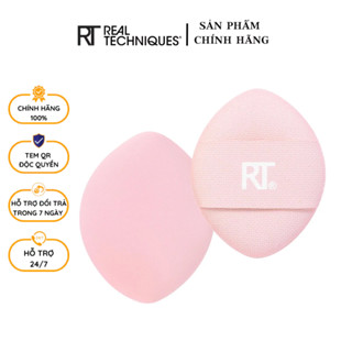 Mút Tán Che Khuyết Điểm Bông Mút Trang Điểm Bông Mút Tán Nền RT Real Techniques Mini Miracle Complexion Puff Pink