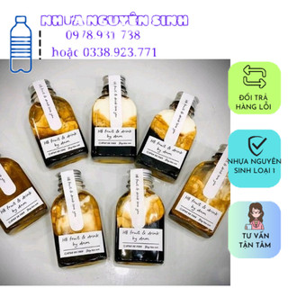 Chai nhựa dẹp 100ml kèm nắp có ren khoá