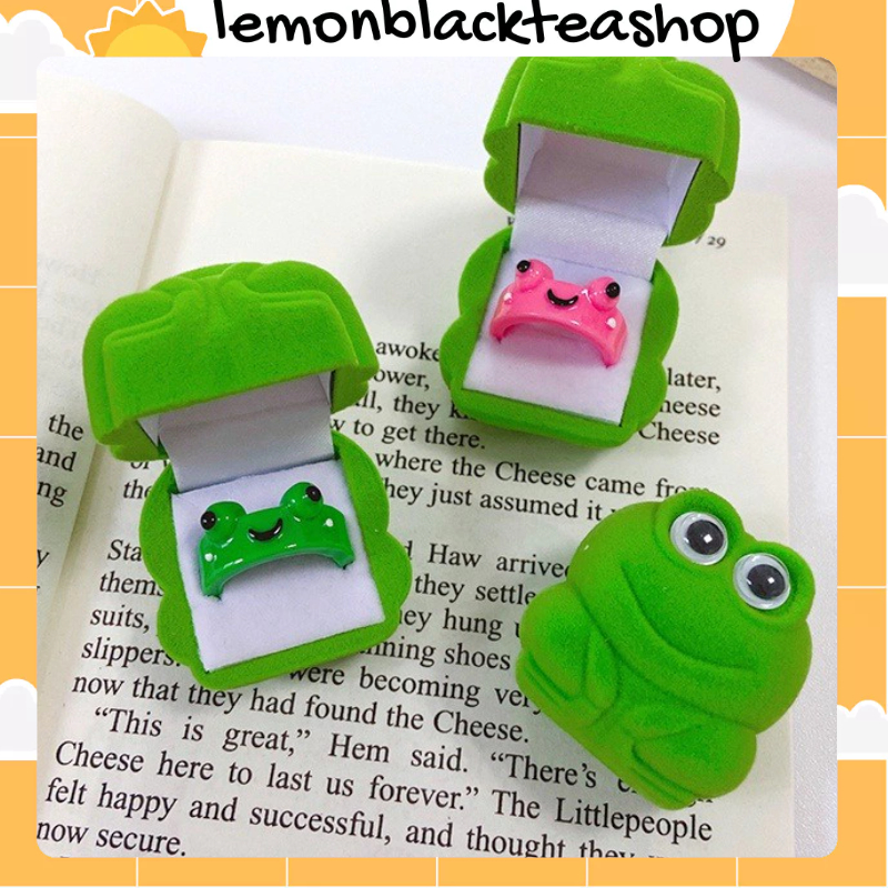 Bộ Nhẫn Và Hộp Ếch Siêu Đáng Yêu Làm Qùa Tặng Lb232