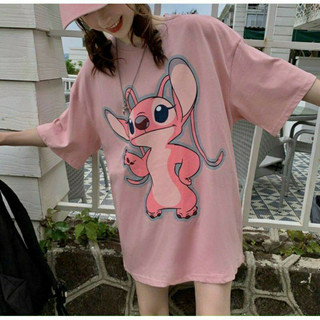 Áo thun tay lỡ form rộng nam nữ unisex in hình stich cute (áp được mã live xtra 50% lúc 0h/11h/12h/20h/22h)