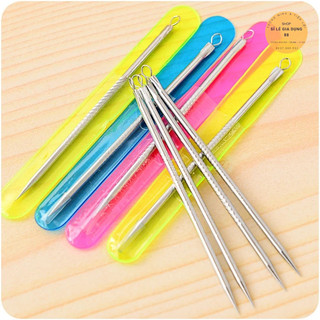 Que nặn mụn, kim nặn mụn, cây lấy mụn 8cm dùng trong spa 88830 slgd