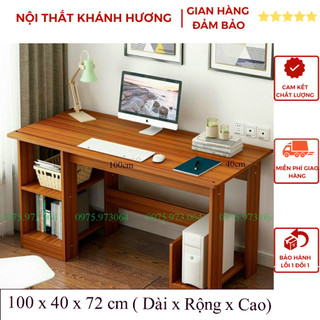 BÀN LÀM VIỆC, BÀN HỌC LẮP GHÉP CÓ NGĂN ĐỂ GIÁ SÁCH THÔNG MINH