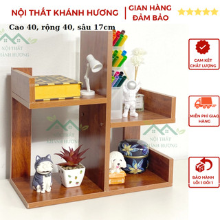 KỆ SÁCH ĐỂ BÀN HÌNH XƯƠNG RỒNG MINI LẮP GHÉP