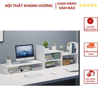 KỆ ĐA NĂNG MẪU MỚI 03 - KỆ MÁY TÍNH ĐỂ BÀN LÀM VIỆC DECOR - LẮP GHÉP